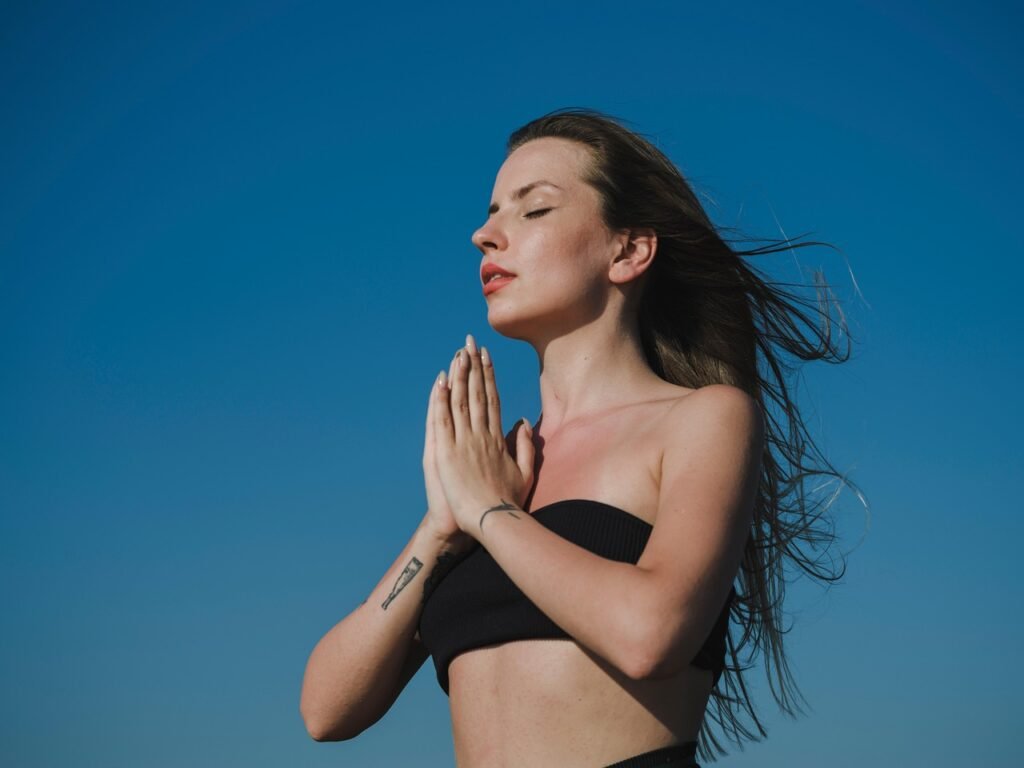 woman, yoga, sport, peace, freedom, model, summer, holiday, sky, morning, exercise, concentration, healthy, meditation, balance, calm, exposure, nature, pilates, portrait, international yoga day